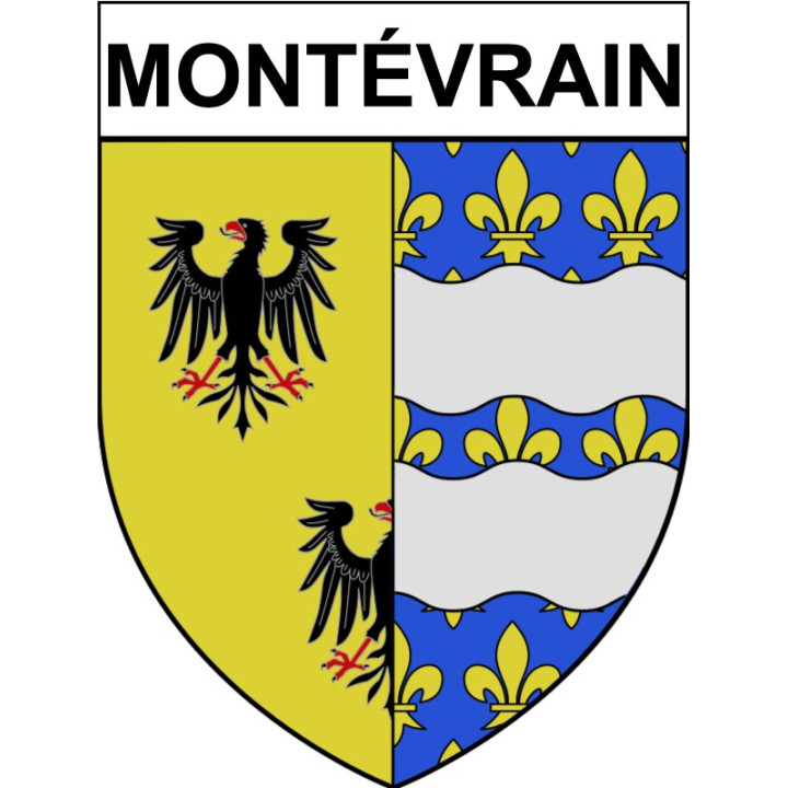 Montévrain 77 ville Stickers blason autocollant adhésif