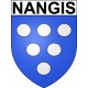 Stickers coat of arms Nangis adhesive sticker