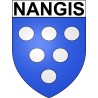 Stickers coat of arms Nangis adhesive sticker