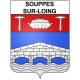 Souppes-sur-Loing Sticker wappen, gelsenkirchen, augsburg, klebender aufkleber