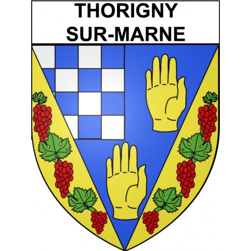 Stickers coat of arms Coulommiers adhesive sticker