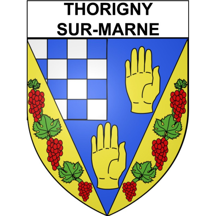 Stickers coat of arms Coulommiers adhesive sticker