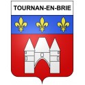 Stickers coat of arms Tournan-en-Brie adhesive sticker