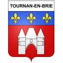 Tournan-en-Brie Sticker wappen, gelsenkirchen, augsburg, klebender aufkleber