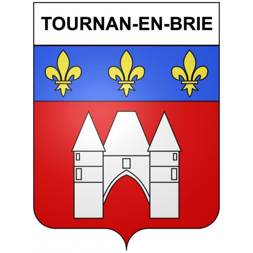 Stickers coat of arms Tournan-en-Brie adhesive sticker
