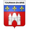 Tournan-en-Brie 77 ville Stickers blason autocollant adhésif