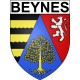 Pegatinas escudo de armas de Beynes adhesivo de la etiqueta engomada