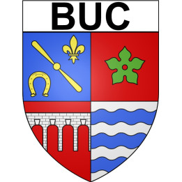 Pegatinas escudo de armas de Buc adhesivo de la etiqueta engomada
