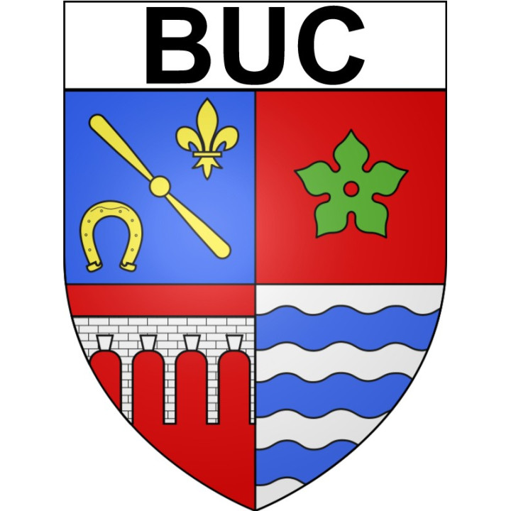 Buc 78 ville Stickers blason autocollant adhésif