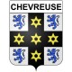 Pegatinas escudo de armas de Chevreuse adhesivo de la etiqueta engomada