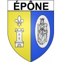 épône 78 ville Stickers blason autocollant adhésif