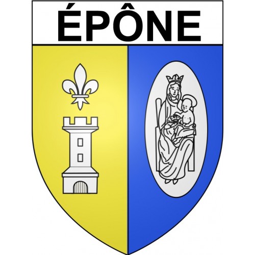 Pegatinas escudo de armas de épône adhesivo de la etiqueta engomada