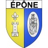 Stickers coat of arms épône adhesive sticker