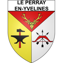 Le Perray-en-Yvelines Sticker wappen, gelsenkirchen, augsburg, klebender aufkleber