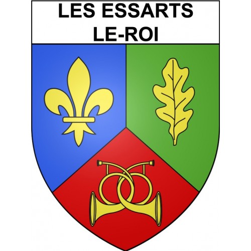 Les Essarts-le-Roi Sticker wappen, gelsenkirchen, augsburg, klebender aufkleber