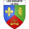 Pegatinas escudo de armas de Les Essarts-le-Roi adhesivo de la etiqueta engomada