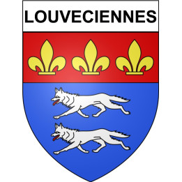 Louveciennes 78 ville Stickers blason autocollant adhésif