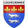 Louveciennes Sticker wappen, gelsenkirchen, augsburg, klebender aufkleber