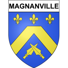 Magnanville Sticker wappen, gelsenkirchen, augsburg, klebender aufkleber