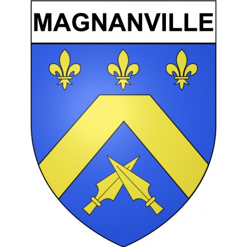 Magnanville Sticker wappen, gelsenkirchen, augsburg, klebender aufkleber