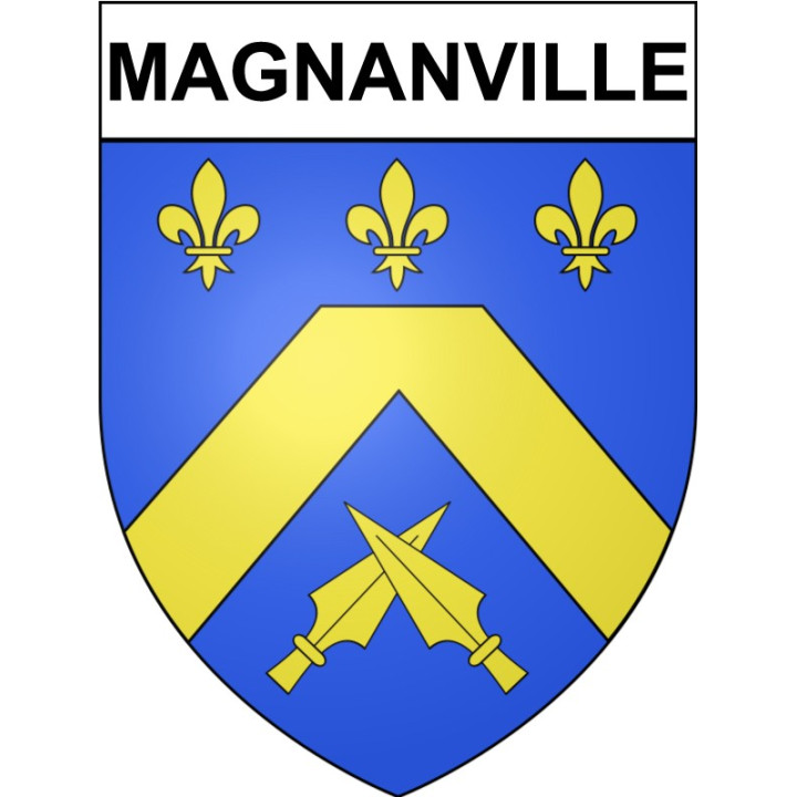 Magnanville 78 ville Stickers blason autocollant adhésif