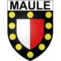Pegatinas escudo de armas de Maule adhesivo de la etiqueta engomada