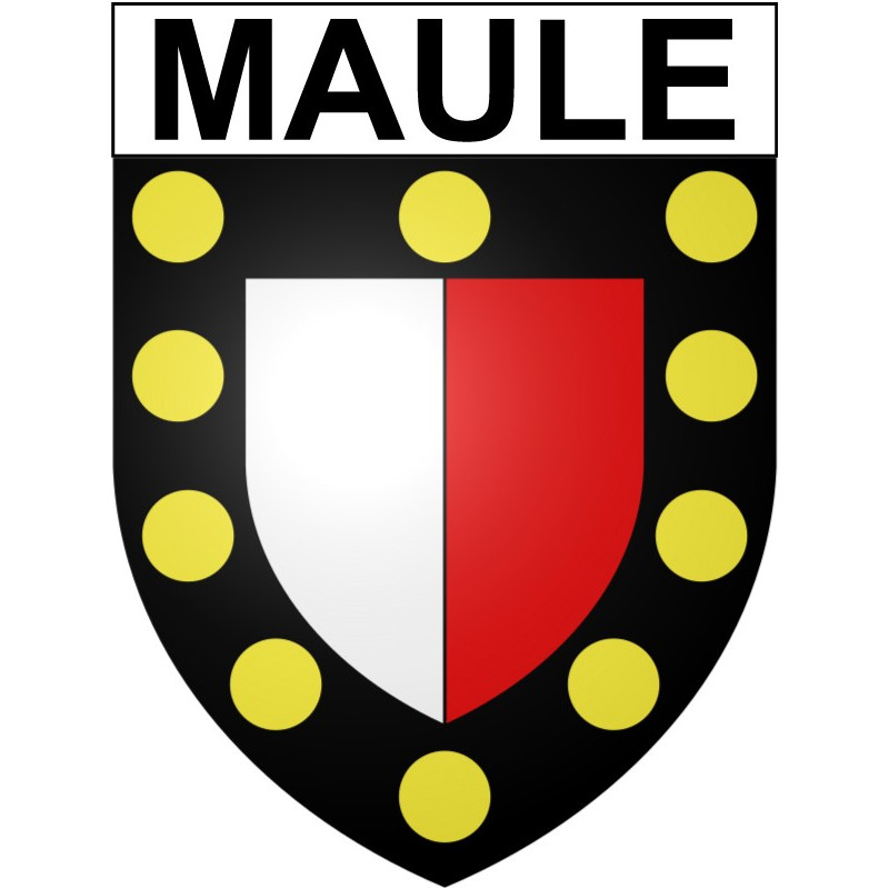 Maule Sticker wappen, gelsenkirchen, augsburg, klebender aufkleber