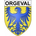 Orgeval 78 ville Stickers blason autocollant adhésif