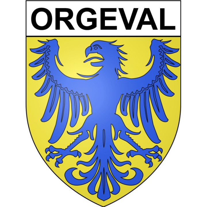 Stickers coat of arms Orgeval adhesive sticker