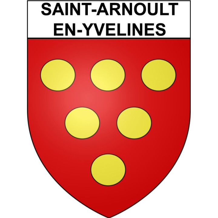 Stickers coat of arms Saint-Arnoult-en-Yvelines adhesive sticker