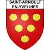 Pegatinas escudo de armas de Saint-Arnoult-en-Yvelines adhesivo de la etiqueta engomada
