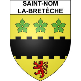 Saint-Nom-la-Bretèche 78 ville Stickers blason autocollant adhésif