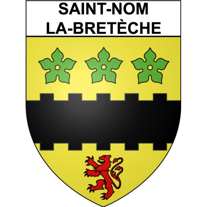 Saint-Nom-la-Bretèche Sticker wappen, gelsenkirchen, augsburg, klebender aufkleber