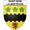 Saint-Nom-la-Bretèche 78 ville Stickers blason autocollant adhésif