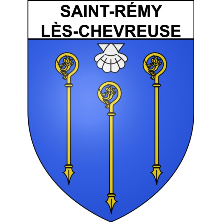 Pegatinas escudo de armas de Saint-Rémy-lès-Chevreuse adhesivo de la etiqueta engomada