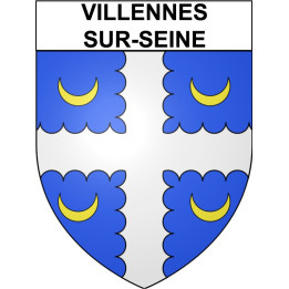 Villennes-sur-Seine Sticker wappen, gelsenkirchen, augsburg, klebender aufkleber