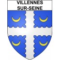 Villennes-sur-Seine 78 ville Stickers blason autocollant adhésif