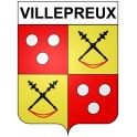 Stickers coat of arms Villepreux adhesive sticker