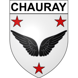 Chauray Sticker wappen, gelsenkirchen, augsburg, klebender aufkleber