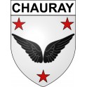 Stickers coat of arms Chauray adhesive sticker