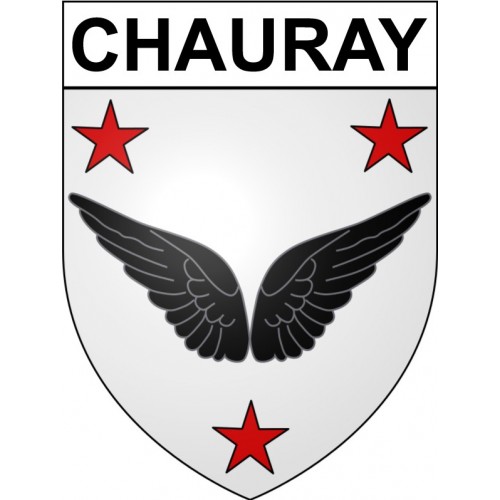 Chauray 79 ville Stickers blason autocollant adhésif