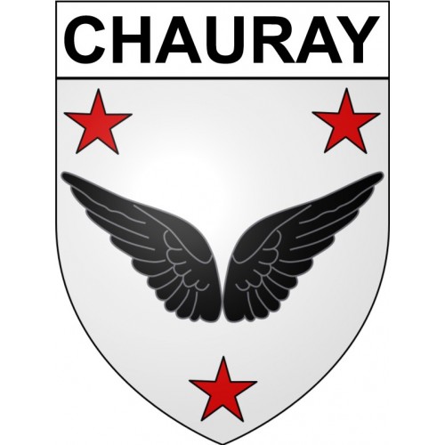 Stickers coat of arms Chauray adhesive sticker
