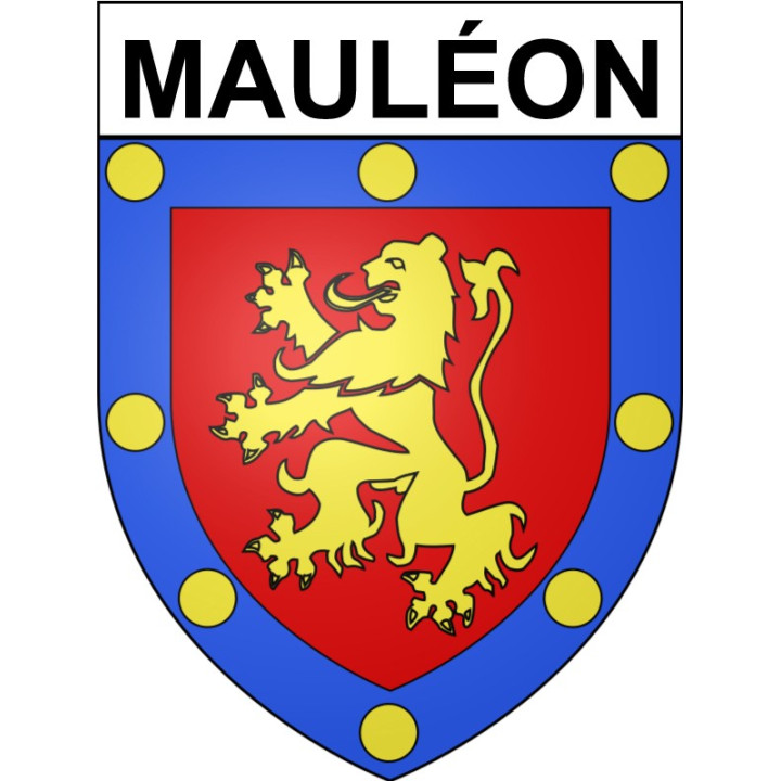 Stickers coat of arms Mauléon adhesive sticker