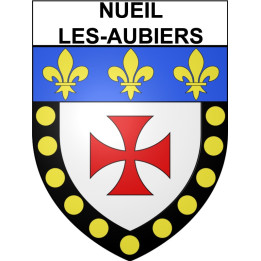 Nueil-les-Aubiers Sticker wappen, gelsenkirchen, augsburg, klebender aufkleber