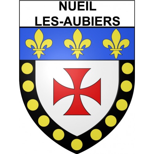 Nueil-les-Aubiers 79 ville Stickers blason autocollant adhésif