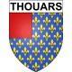 Pegatinas escudo de armas de Thouars adhesivo de la etiqueta engomada