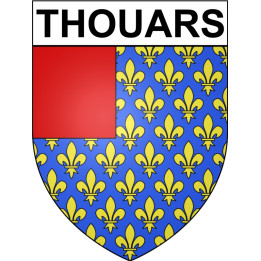 Stickers coat of arms Thouars adhesive sticker