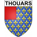 Stickers coat of arms Thouars adhesive sticker