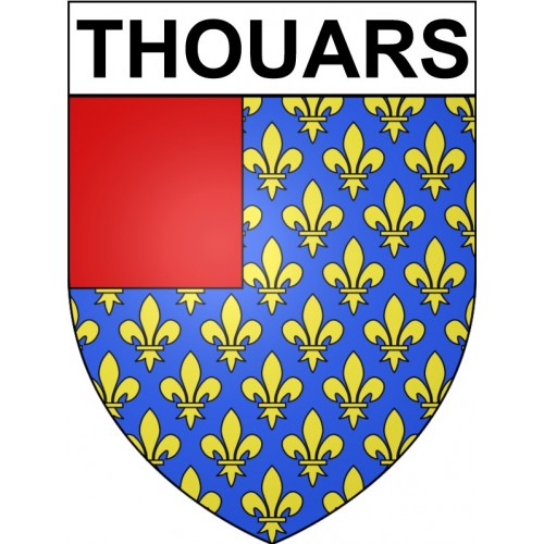 Stickers coat of arms Thouars adhesive sticker