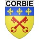 Corbie Sticker wappen, gelsenkirchen, augsburg, klebender aufkleber